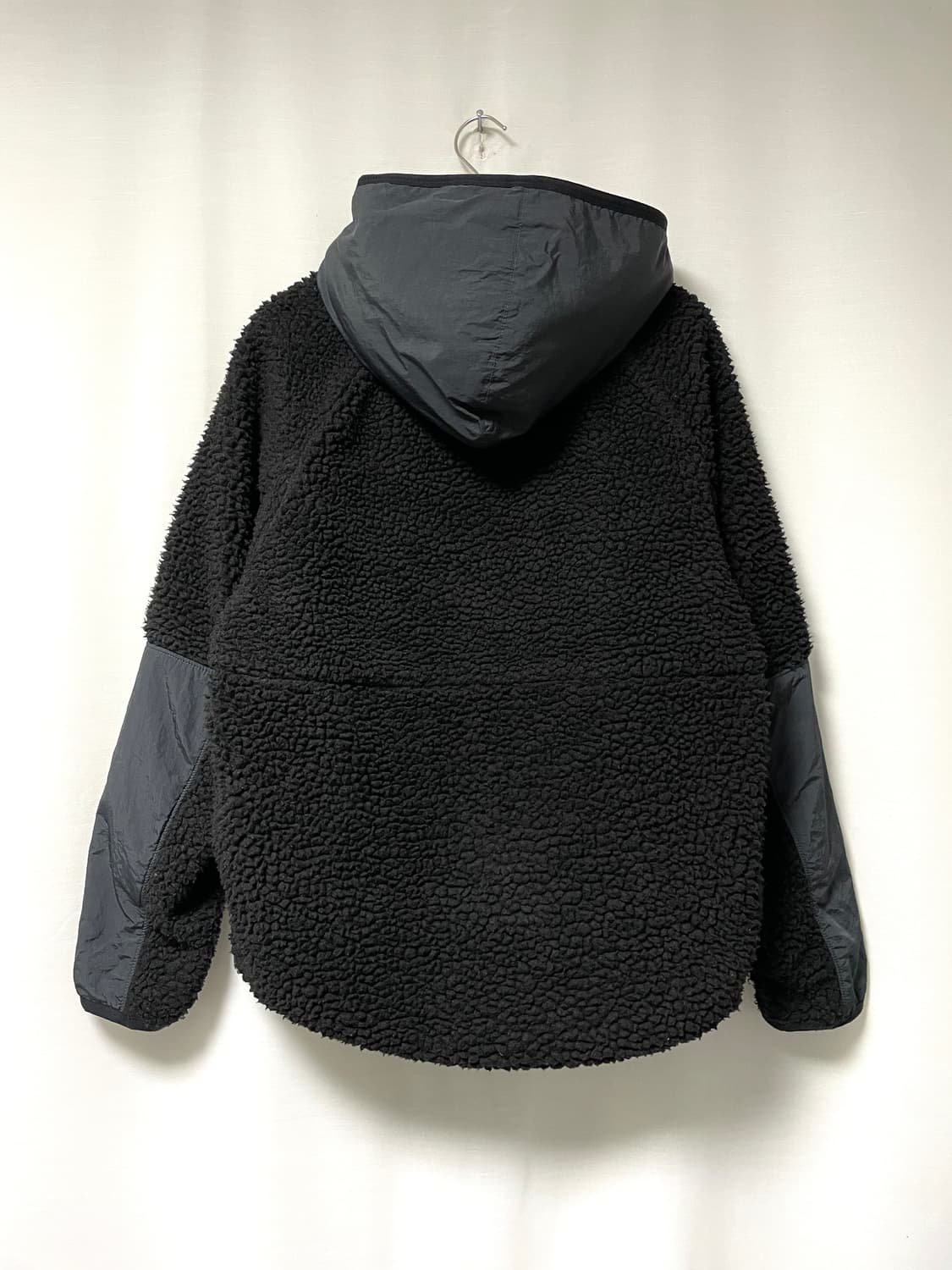 나이키 헤리티지 하프집업 뽀글이 셰르파 아노락 후드 자켓 M _ 블랙 상품이미지8