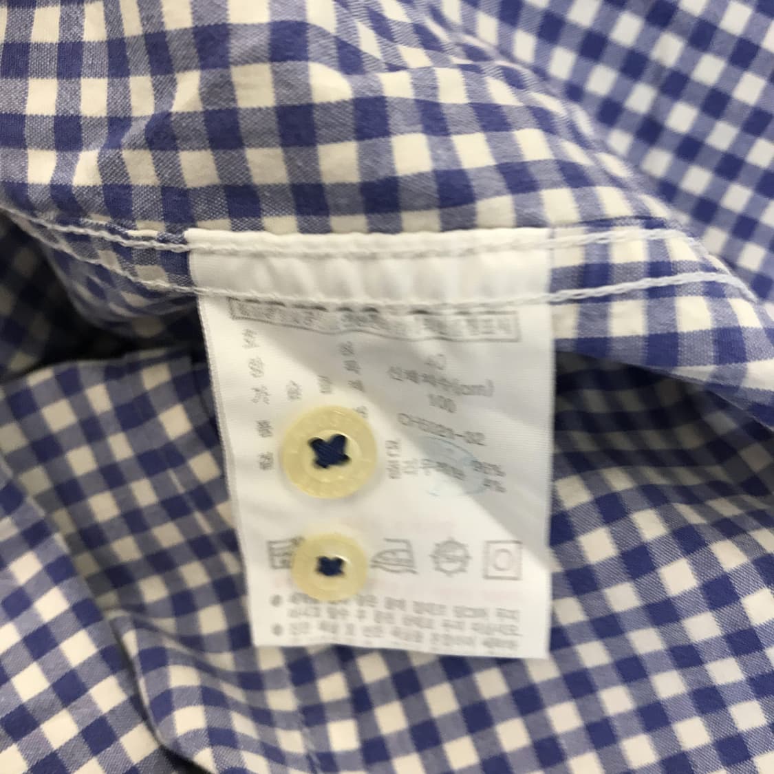 라코스테 반팔 깅엄체크셔츠 [40사이즈] 상품이미지5
