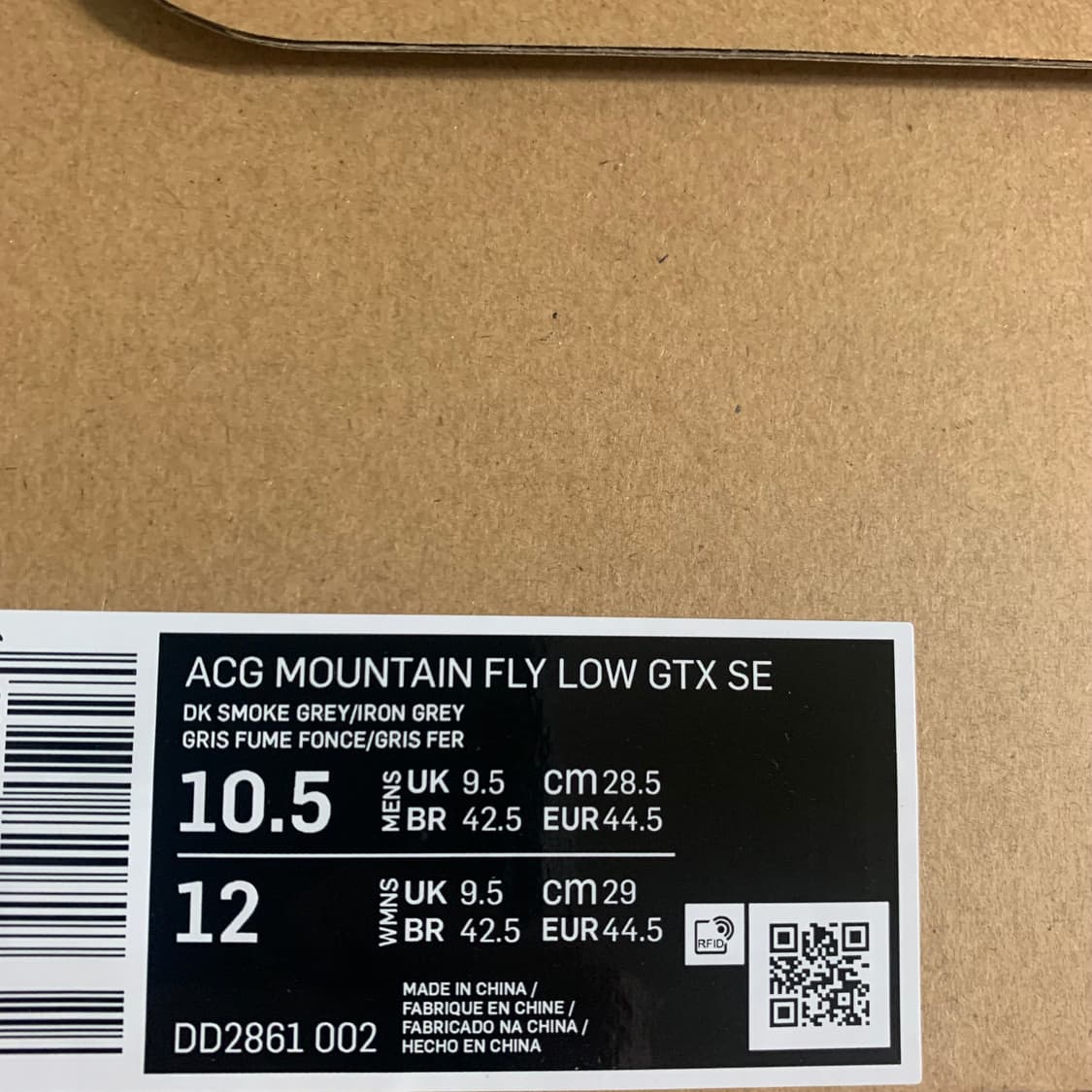 나이키 ACG 마운틴 플라이 로우 고어텍스 SE 다크 스모크 그레이 상품이미지3