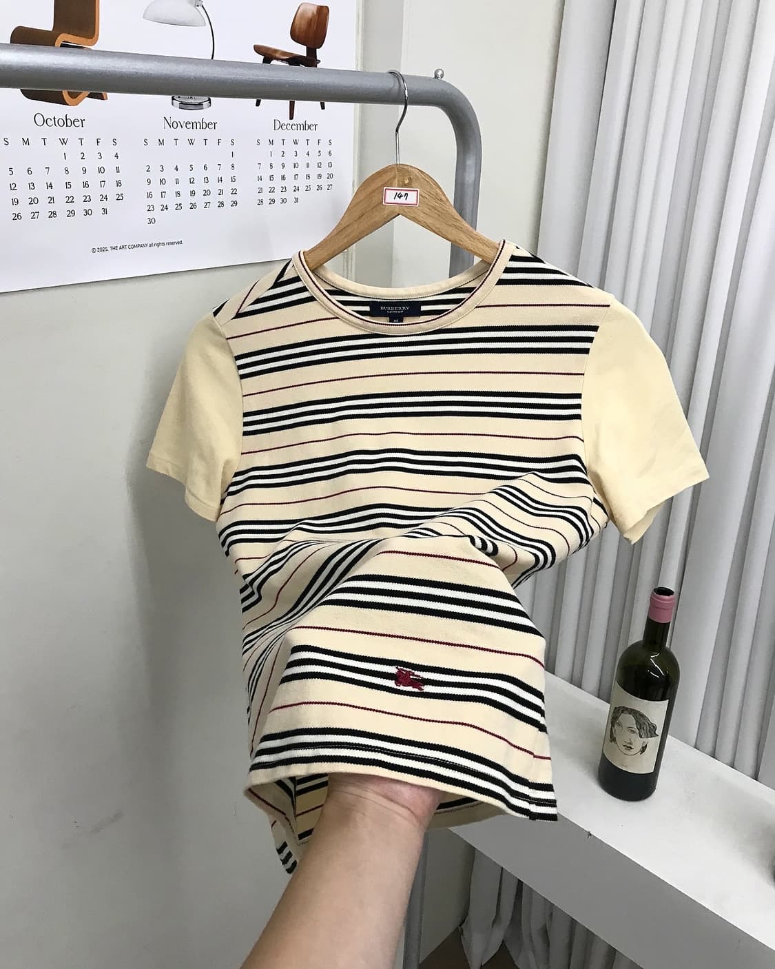 버버리 로고 단가라 빈팔티 상품이미지2