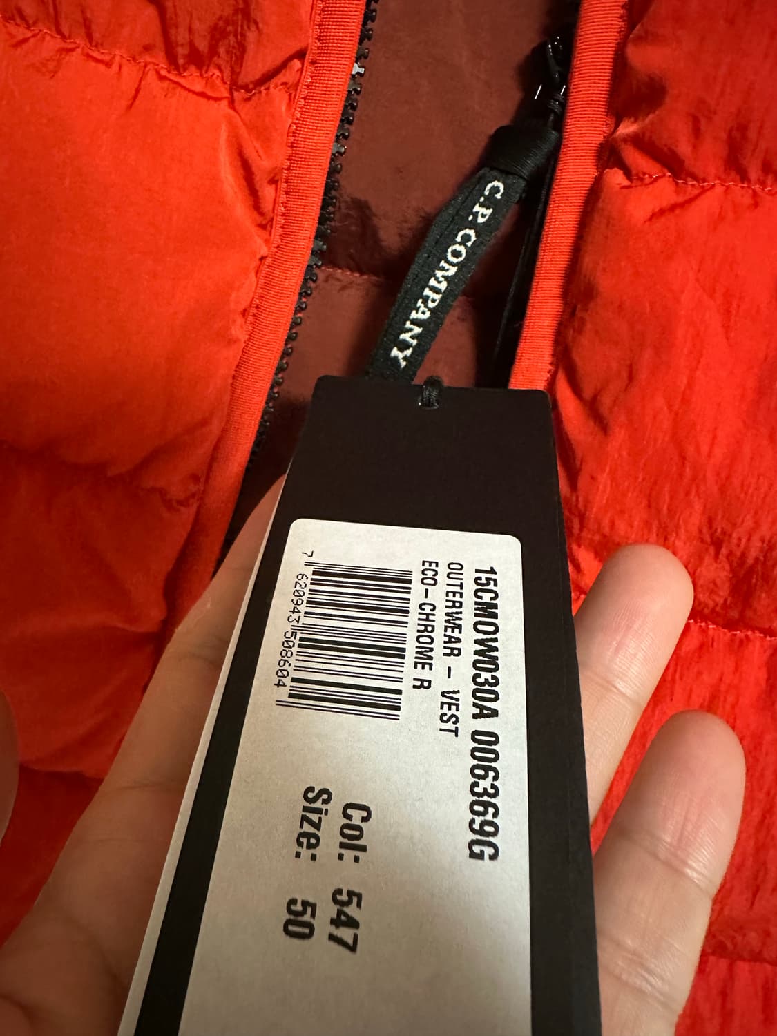 cp company 에코 크롬r 다운 베스트 50사이즈 새상품 상품이미지4