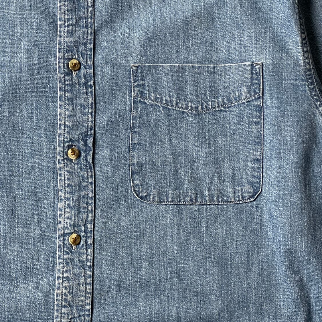 EDDIE BAUER 에디바우어 빈티지 코튼 데님 셔츠 A00458 상품이미지3