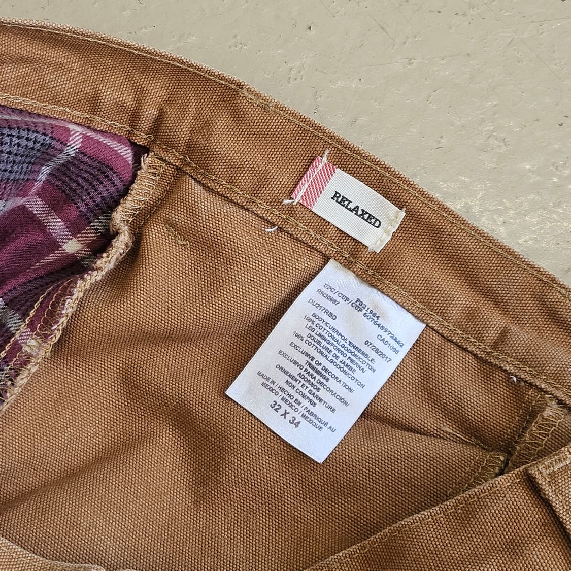 Dickies 디키즈 덕 팬츠 워크팬츠 카펜터팬츠 30인치 플란넬 소재 상품이미지4