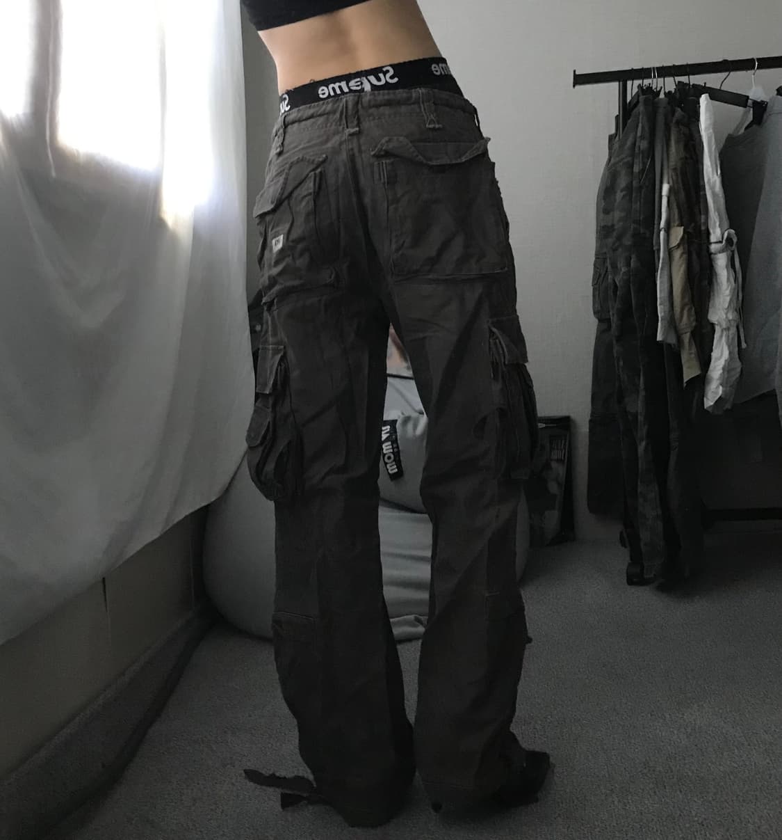 빈티지 브라운 와이드핏 카고팬츠 상품이미지3
