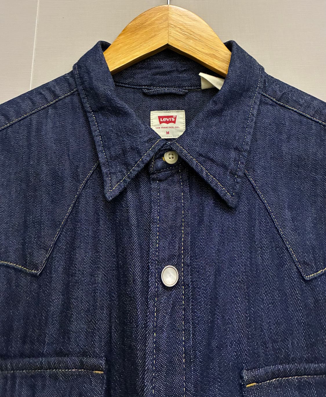 (M)리바이스 데님 투포켓 웨스턴셔츠 데님셔츠 lvc 상품이미지4
