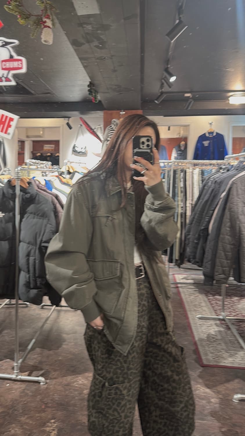 알파인더스트리 A1 봄버 자켓 항공점퍼 카키 M 상품이미지9