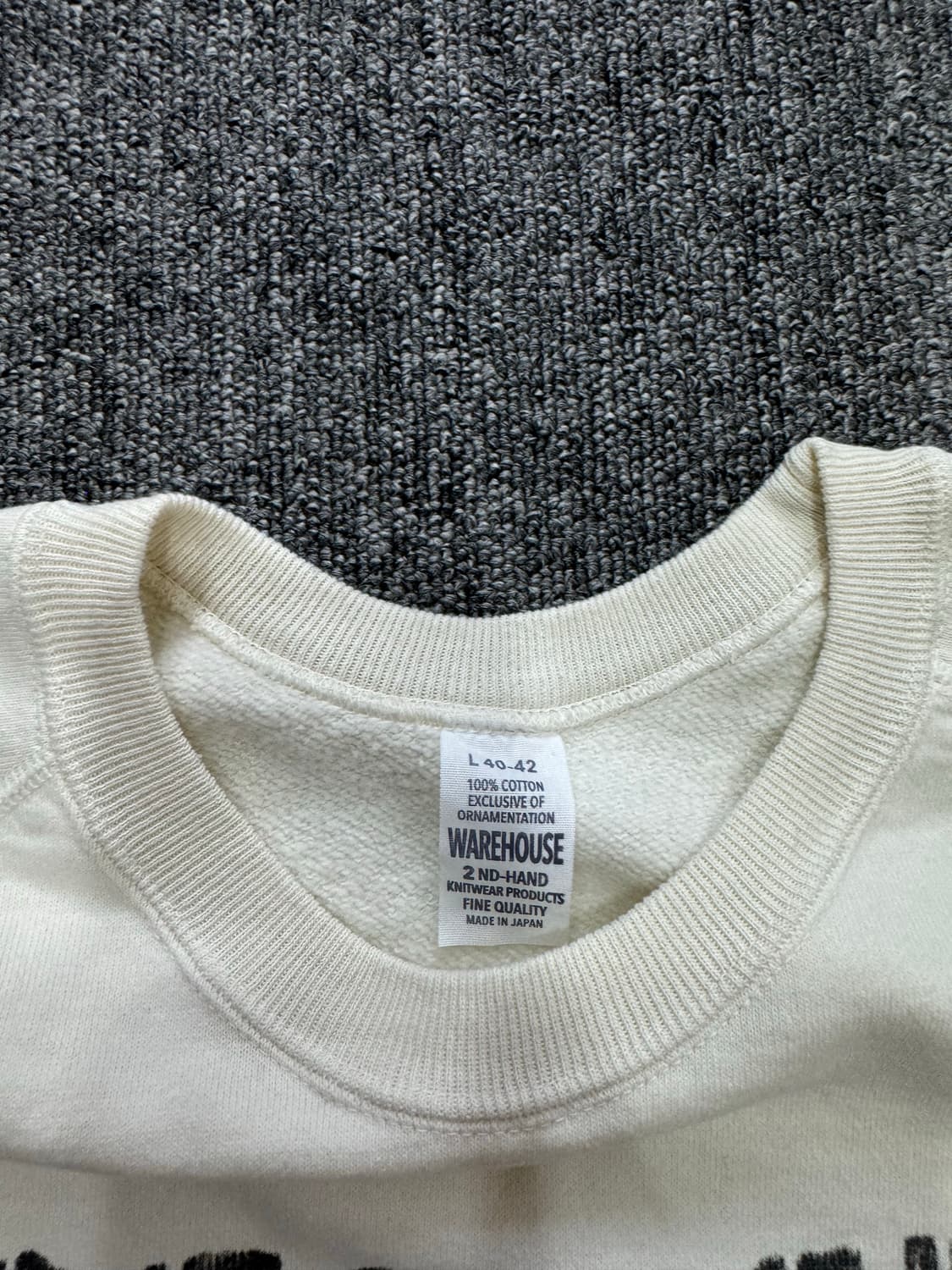 L) 웨어하우스 세컨핸드 컬렉션 나염 스웻 상품이미지4