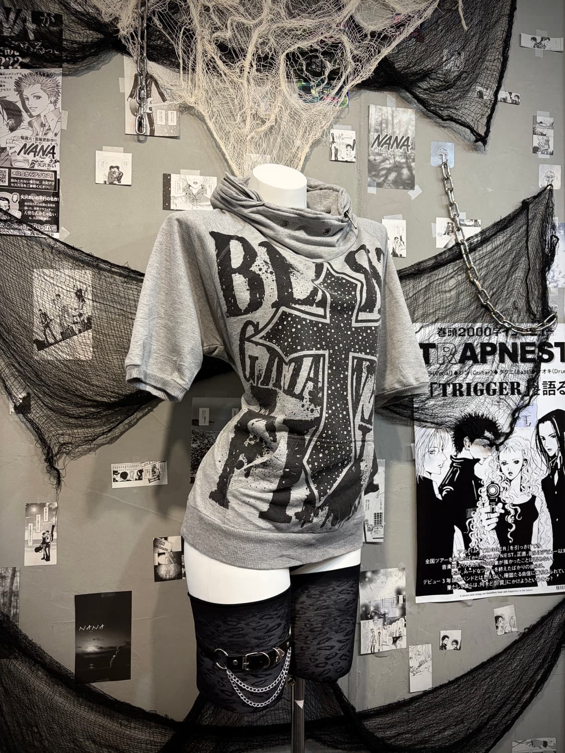 Gothic cross cubic hidden hood sleeve 상품이미지3