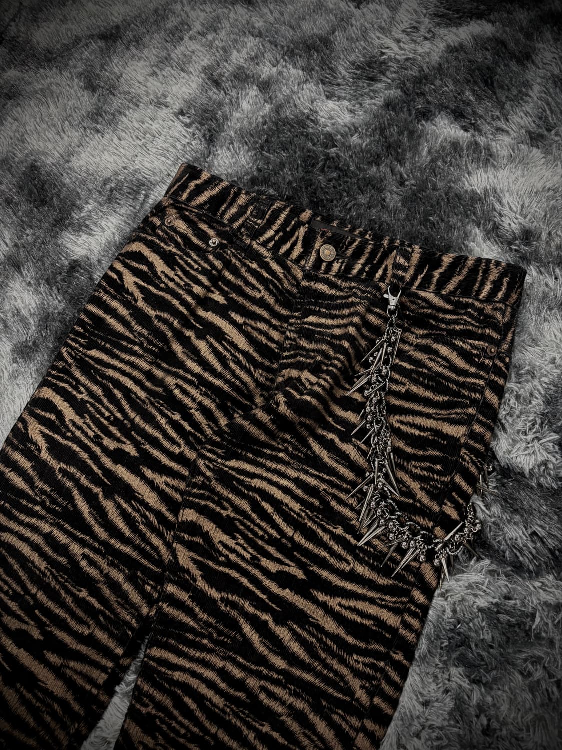 브라운&블랙 호피 송치 부츠컷 팬츠 상품이미지3