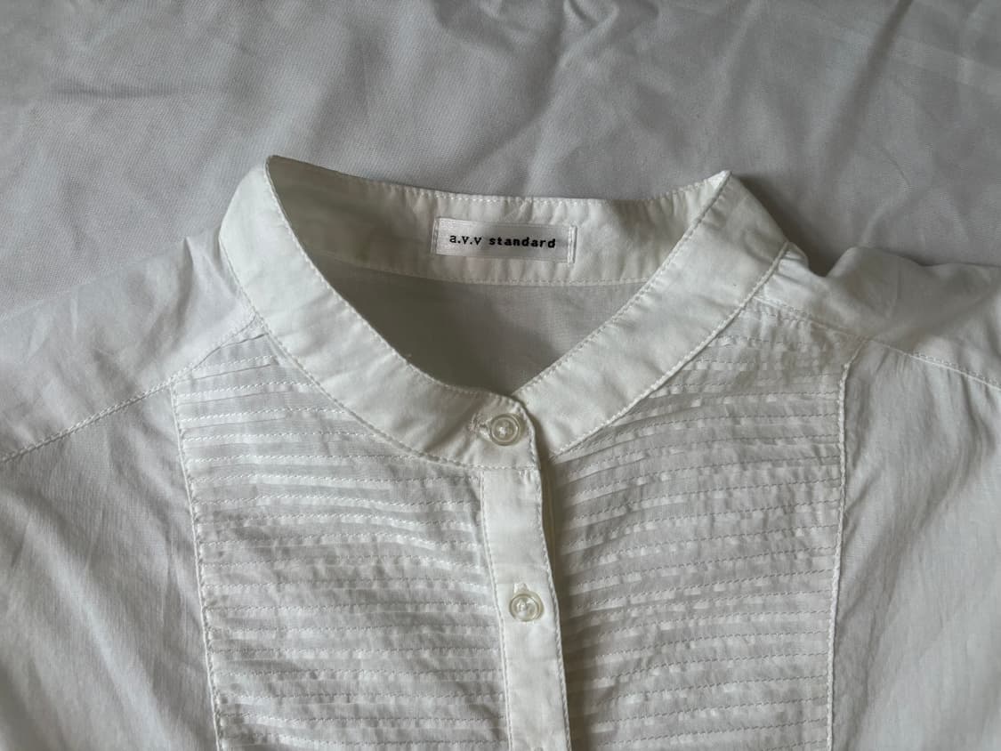 white blouse, pintuck detail 상품이미지3