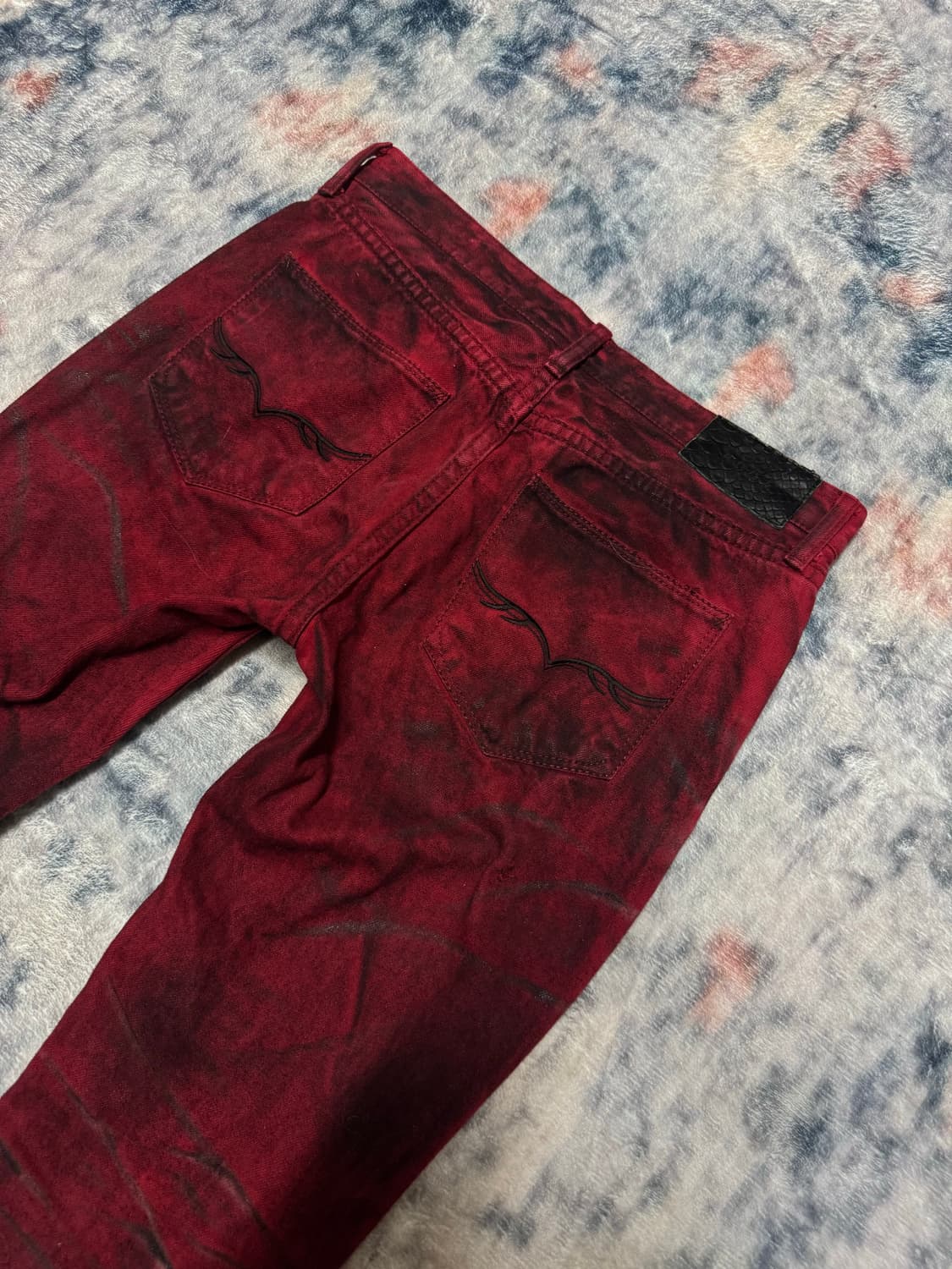 Fuga 00s archive red coating flare denim 상품이미지8
