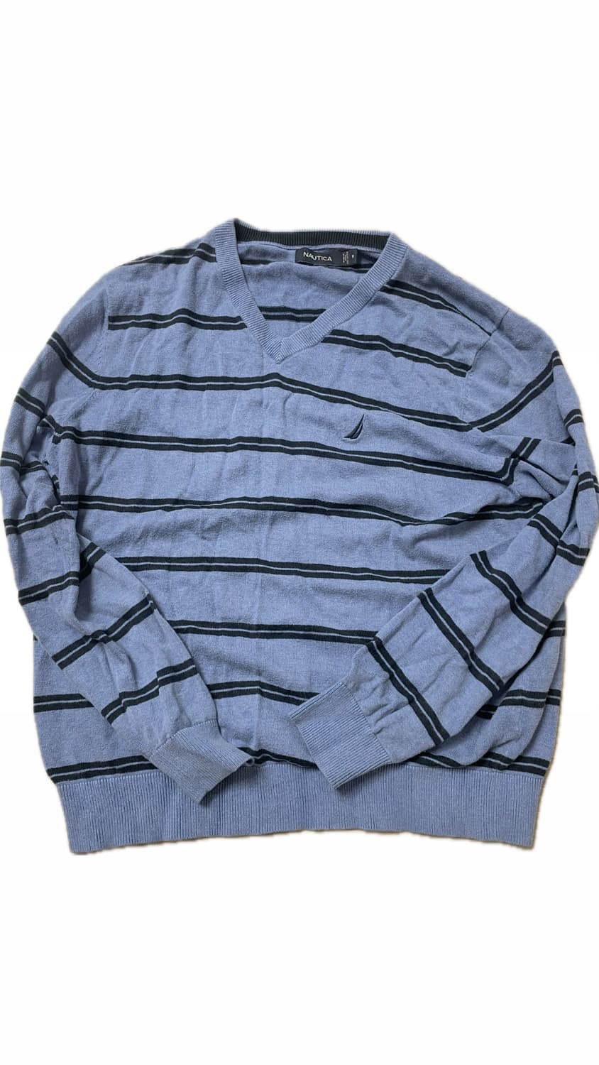 노티카 브이넥 코튼 니트 상품이미지1