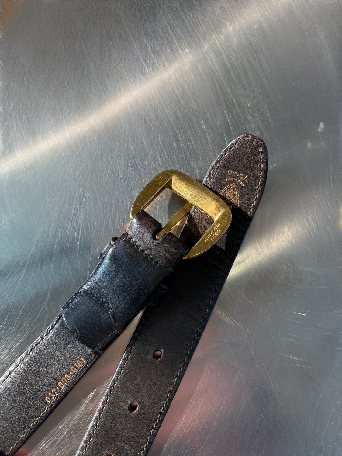 Gucci gold stud belt 상품이미지7