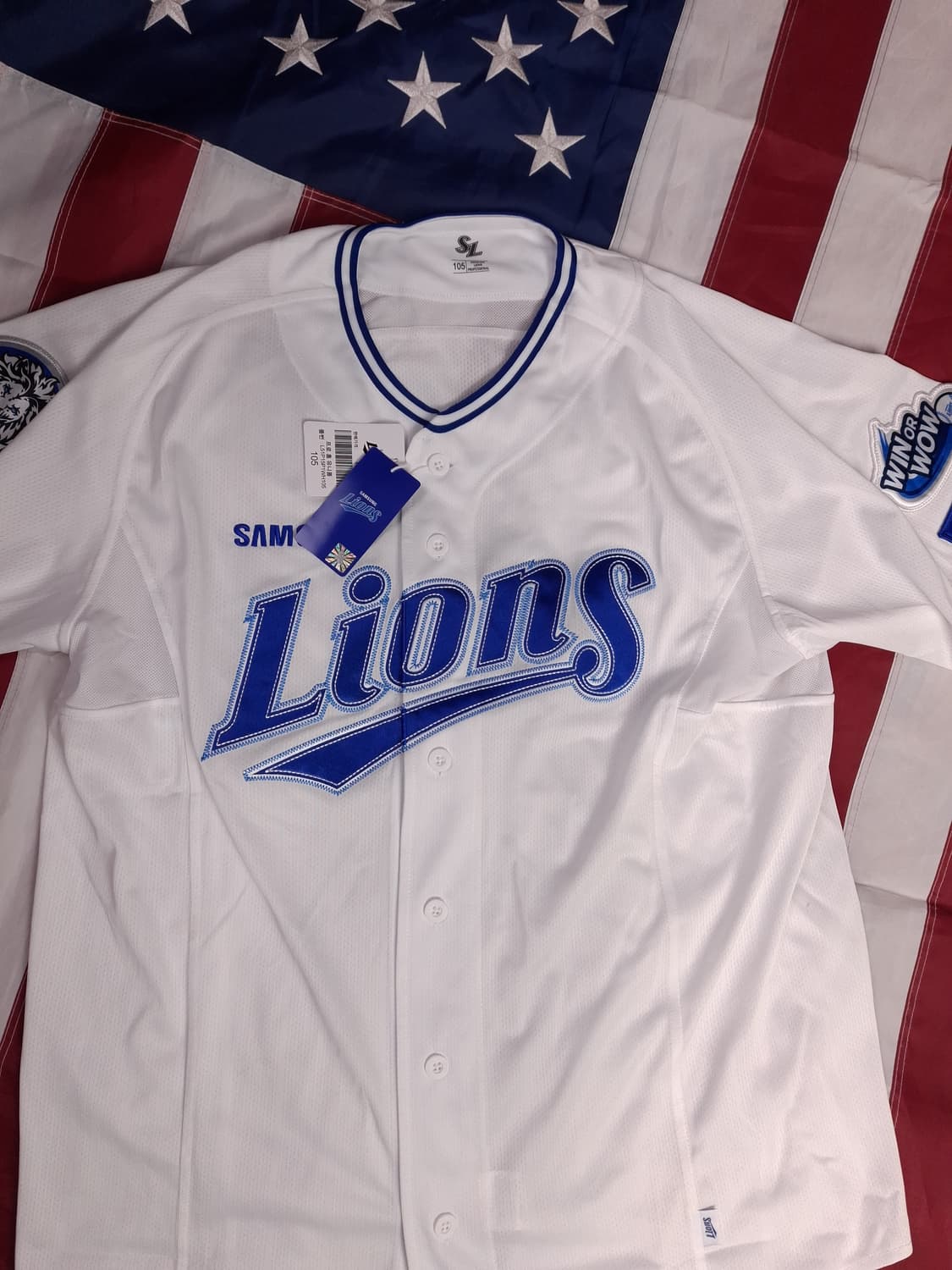 택새제품 오리지날 삼성라이온즈 프로페셔널 홈 유니폼 상품이미지2