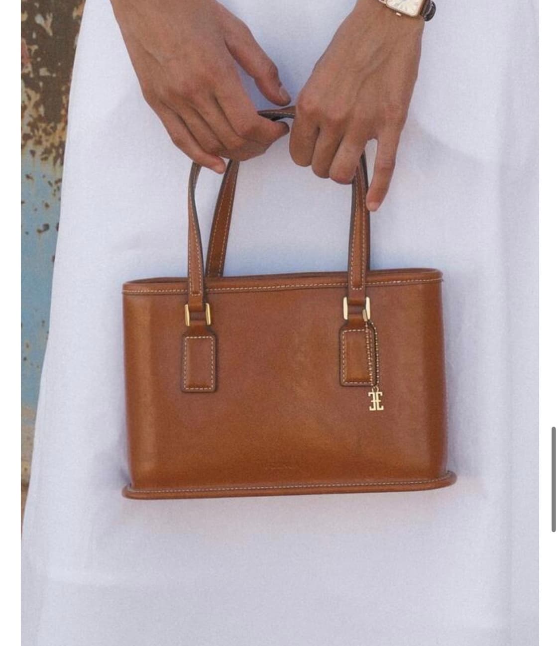 [폴뉴아] 미니 버로우백_카멜 판매 상품이미지1