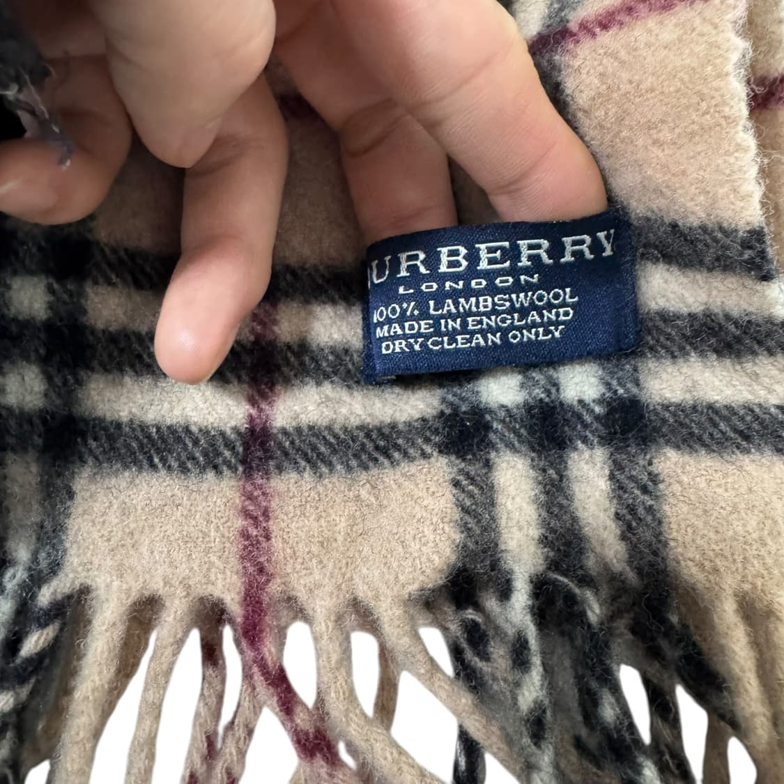 정품 버버리 노바체크 렘스울 머플러 상품이미지3