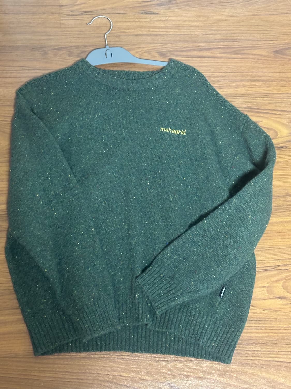 마하그리드 초록 니트 상품이미지1