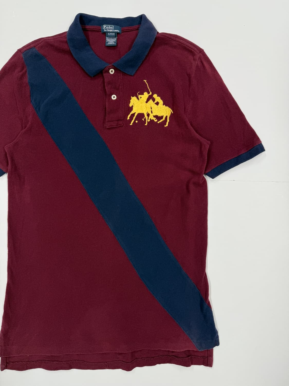 버건디 폴로 카라티셔츠 상품이미지2