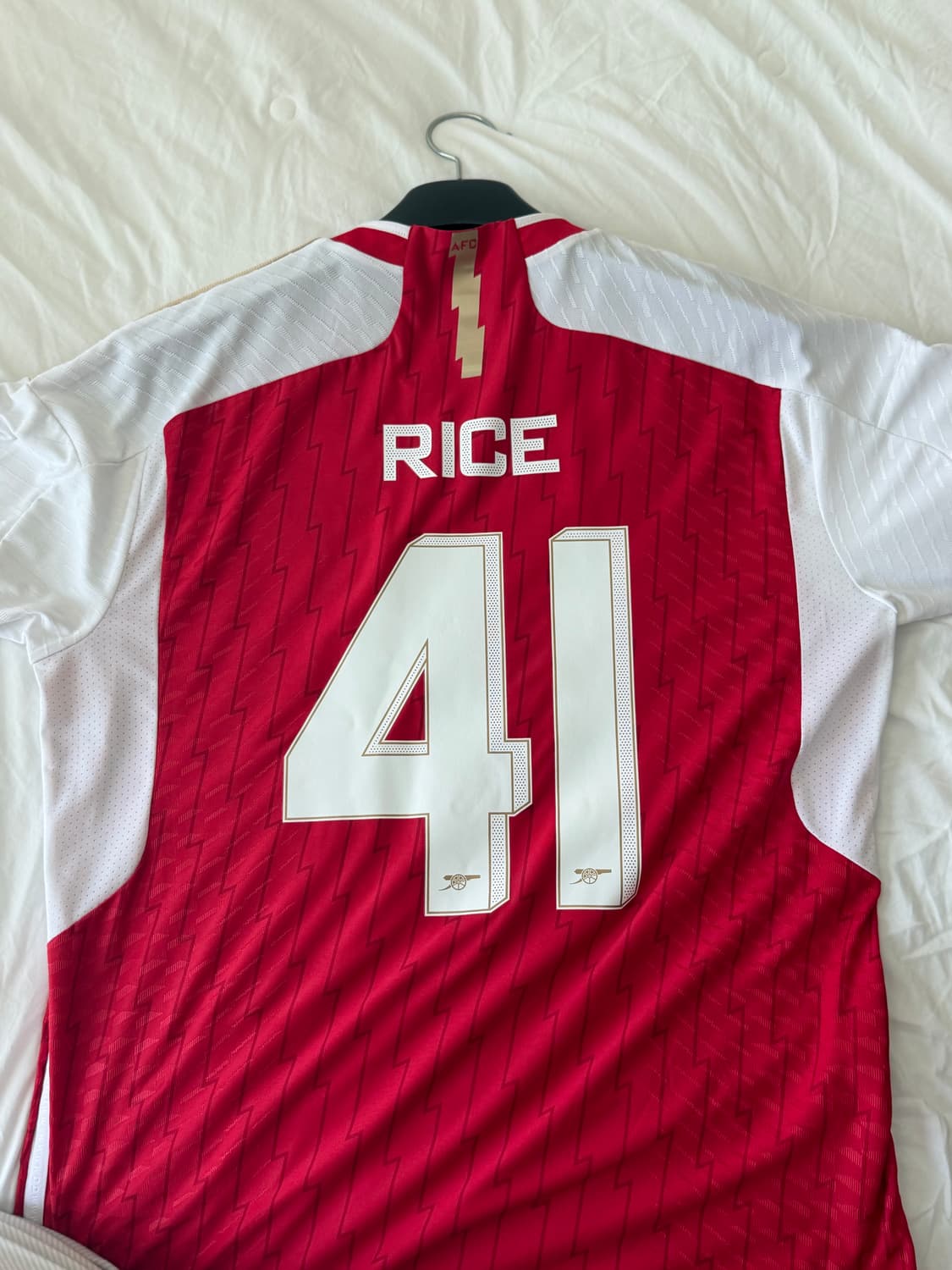 [ 해외 L ] 아스날 23/24 홈 어센틱 챔스마킹,라이스마킹 상품이미지4