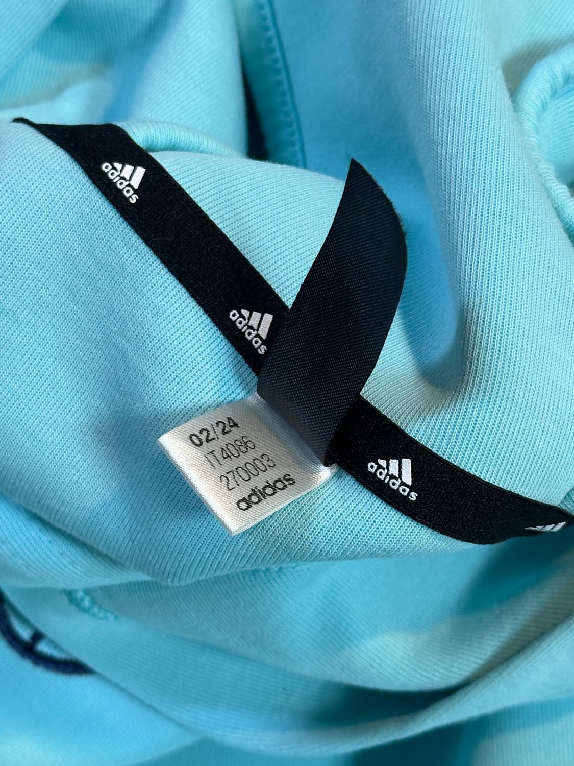 아디다스 아스날 자수로고 후드티 스카이블루 상품이미지8