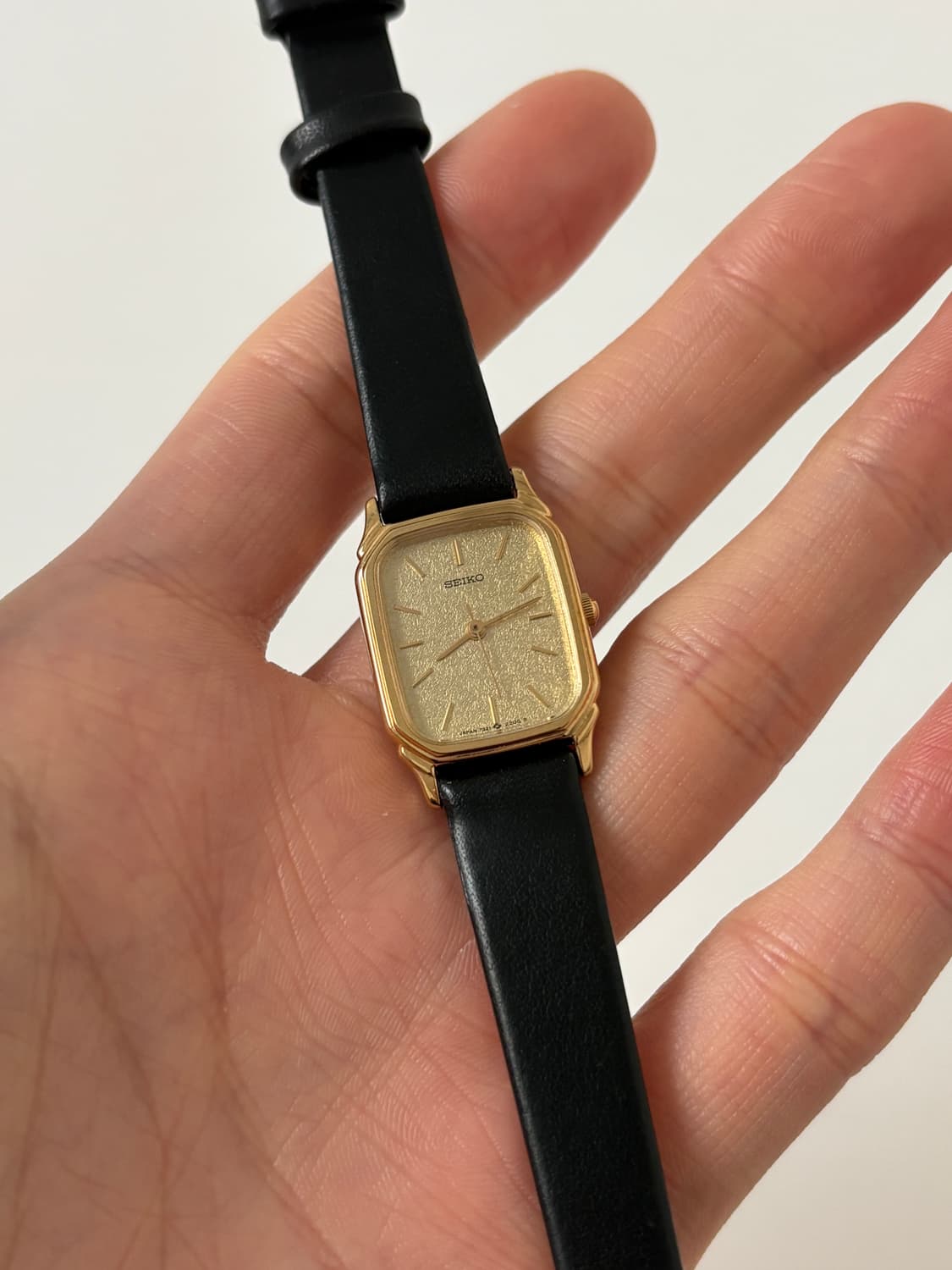 1980s Gold TextureTank Ladies Quartz 상품이미지2