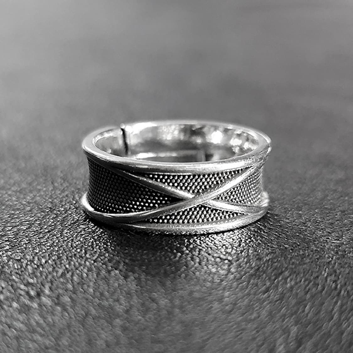 Interline 백동 남자 엔틱 빈티지 명품 균형 대칭 운명 반지 상품이미지1