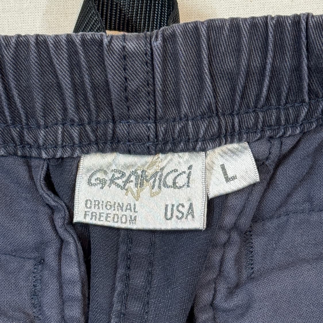 L) 그라미치 네이비 루즈테이퍼드 팬츠 면바지 상품이미지9