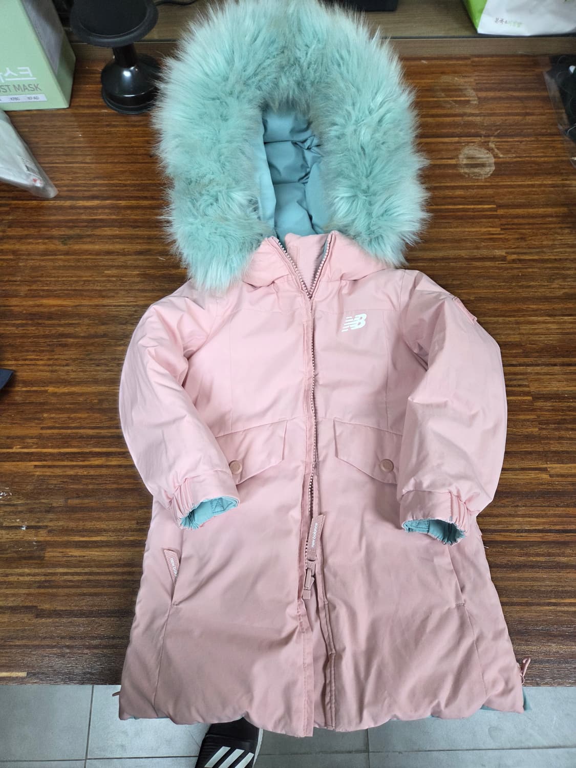 뉴발란스 키즈 컬러피커 리버시블 패딩 100 3세 4세  상품이미지1