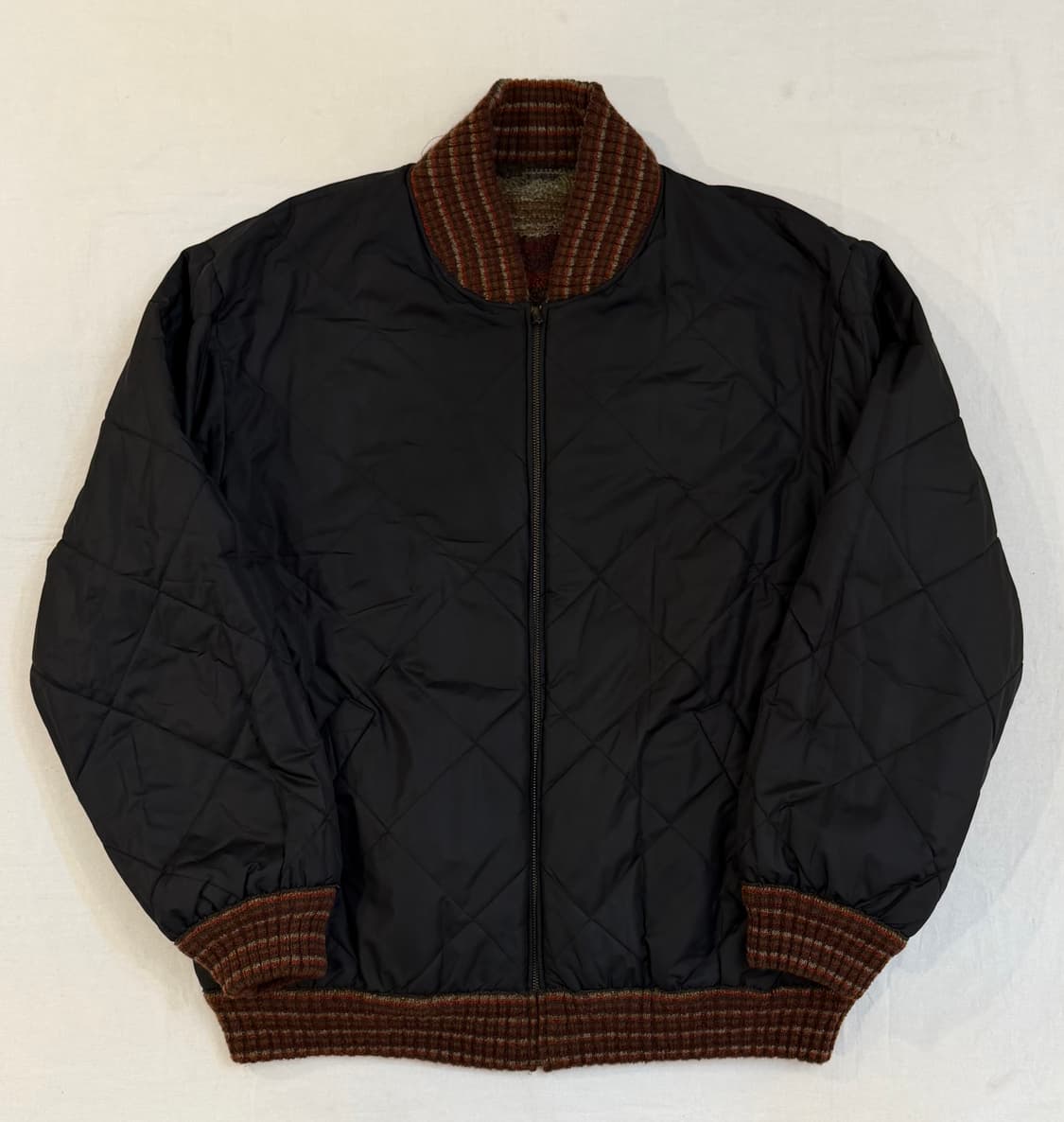 90s 미쏘니 스포츠 아카이브 리버시블 앙고라 울 봄버 자켓 상품이미지6