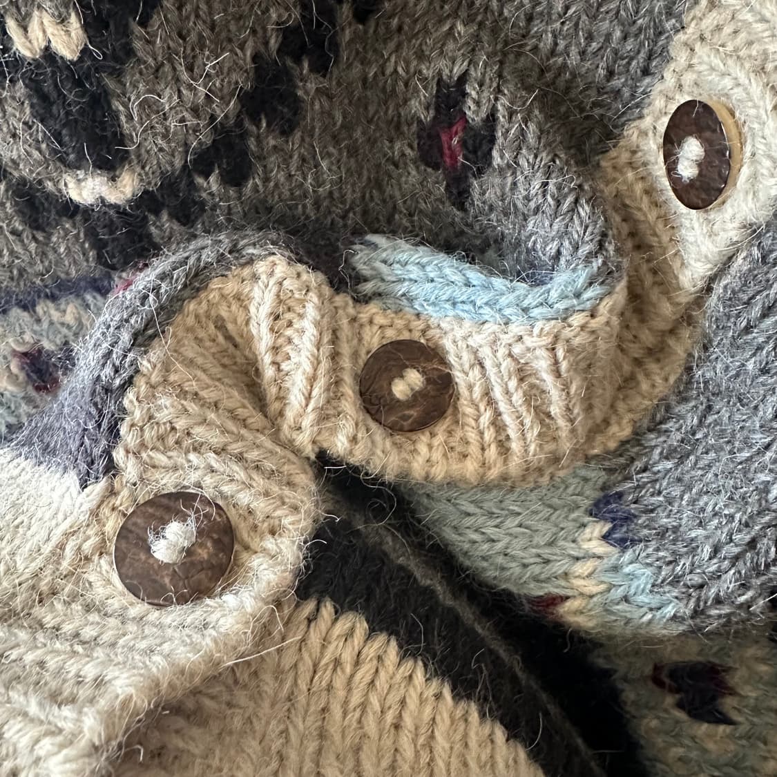 알파카 혼방 울 니트 가디건 상품이미지4