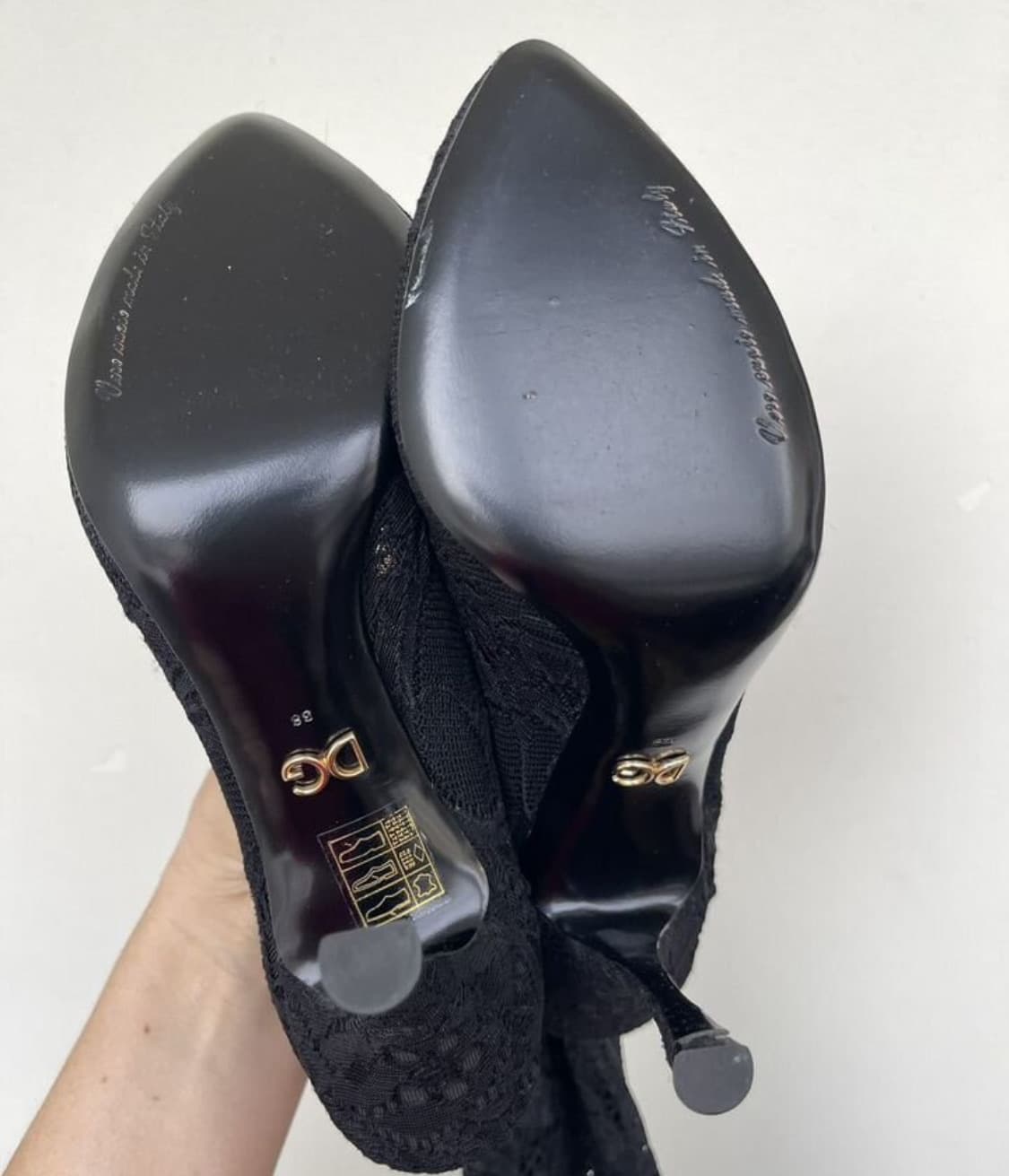 돌체앤가바나 레이스 싸이하이 부츠(38 사이즈)해외발송 상품이미지10