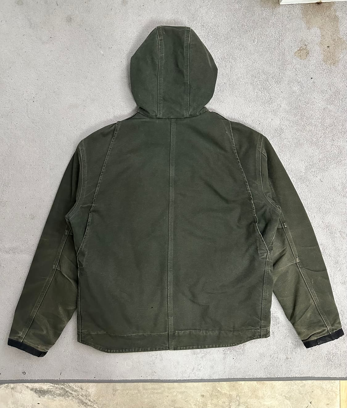 칼하트J284 MOS후드 USA워크 자켓 카키 L(100-105) 상품이미지2