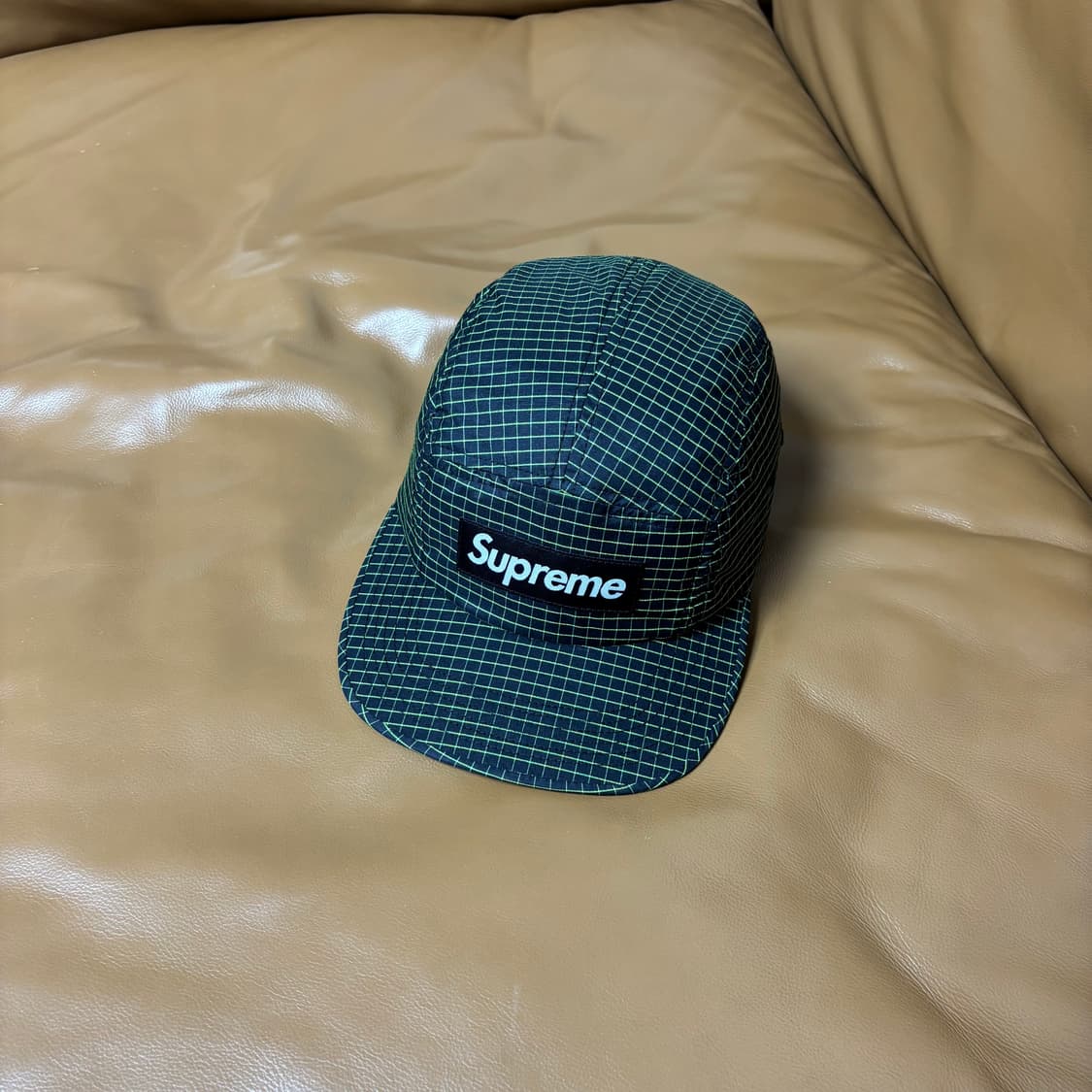 Supreme 슈프림 캠프캡 모자 (Ripstop Black Green) 상품이미지1