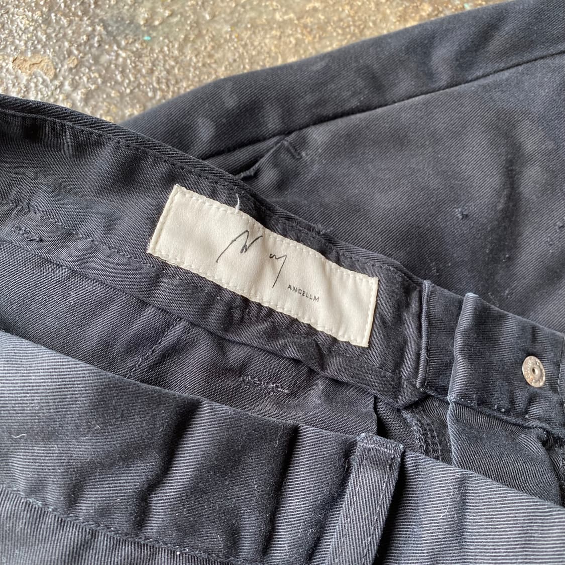 (2) 안셀름 데미지 와이드 치노 팬츠 상품이미지4