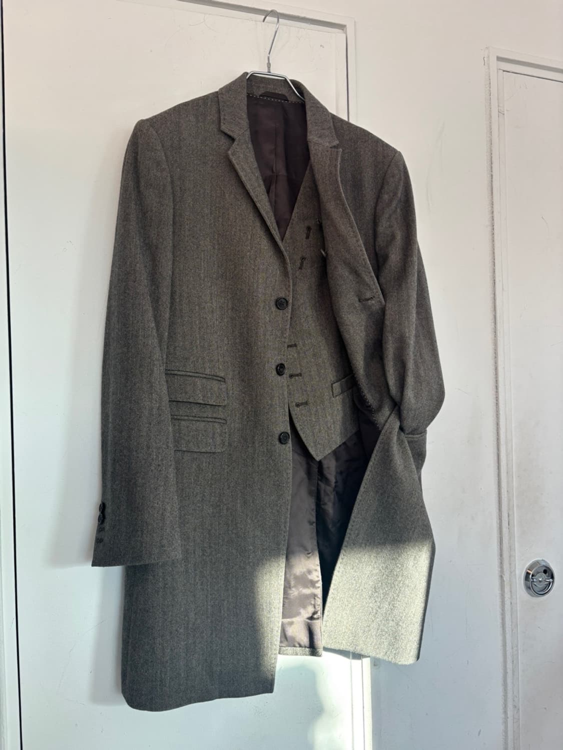 Neil Barret Layered Cashmere Coat 상품이미지1