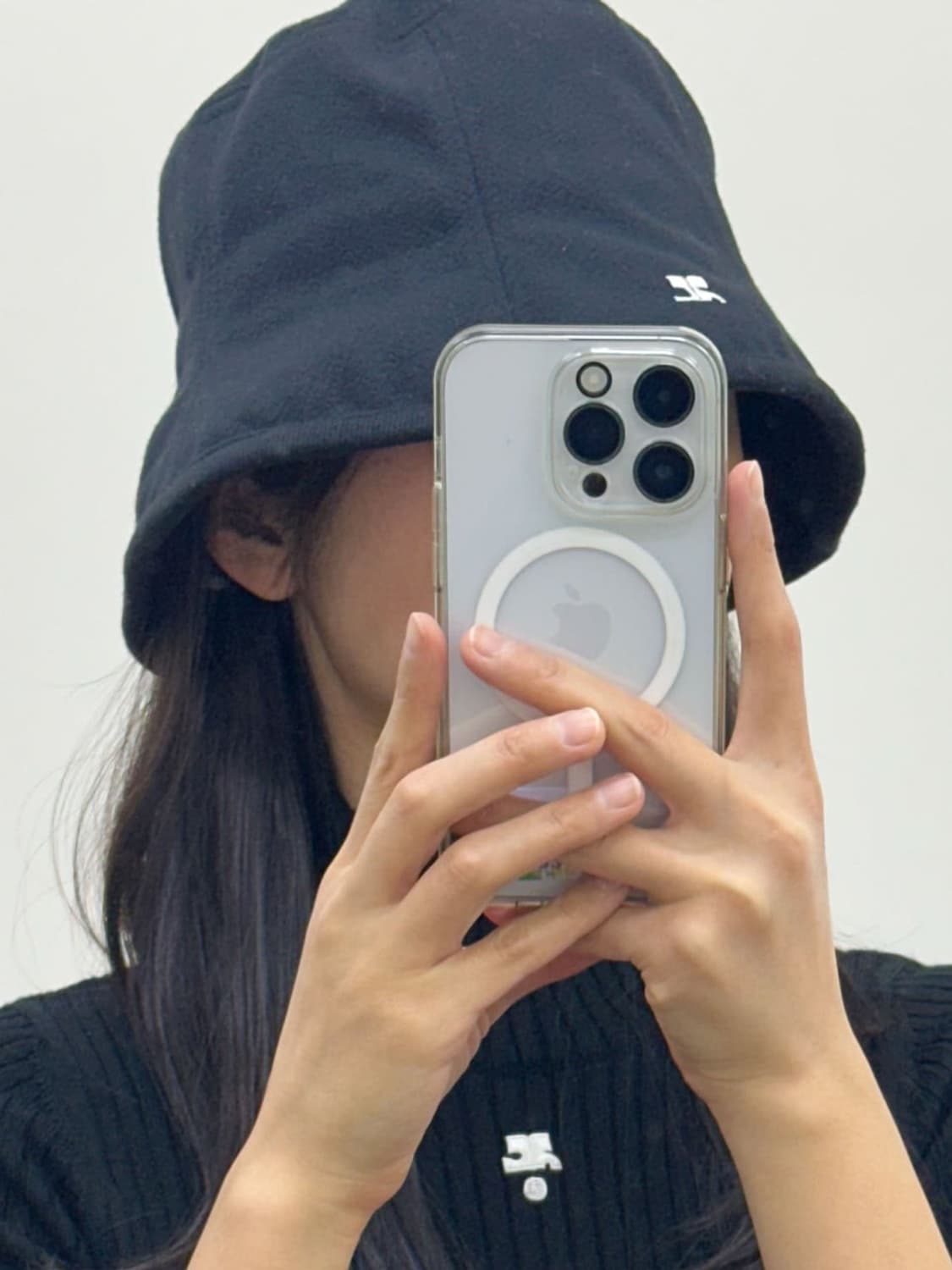 courreges / 꾸레쥬 블랙 버킷햇 상품이미지8