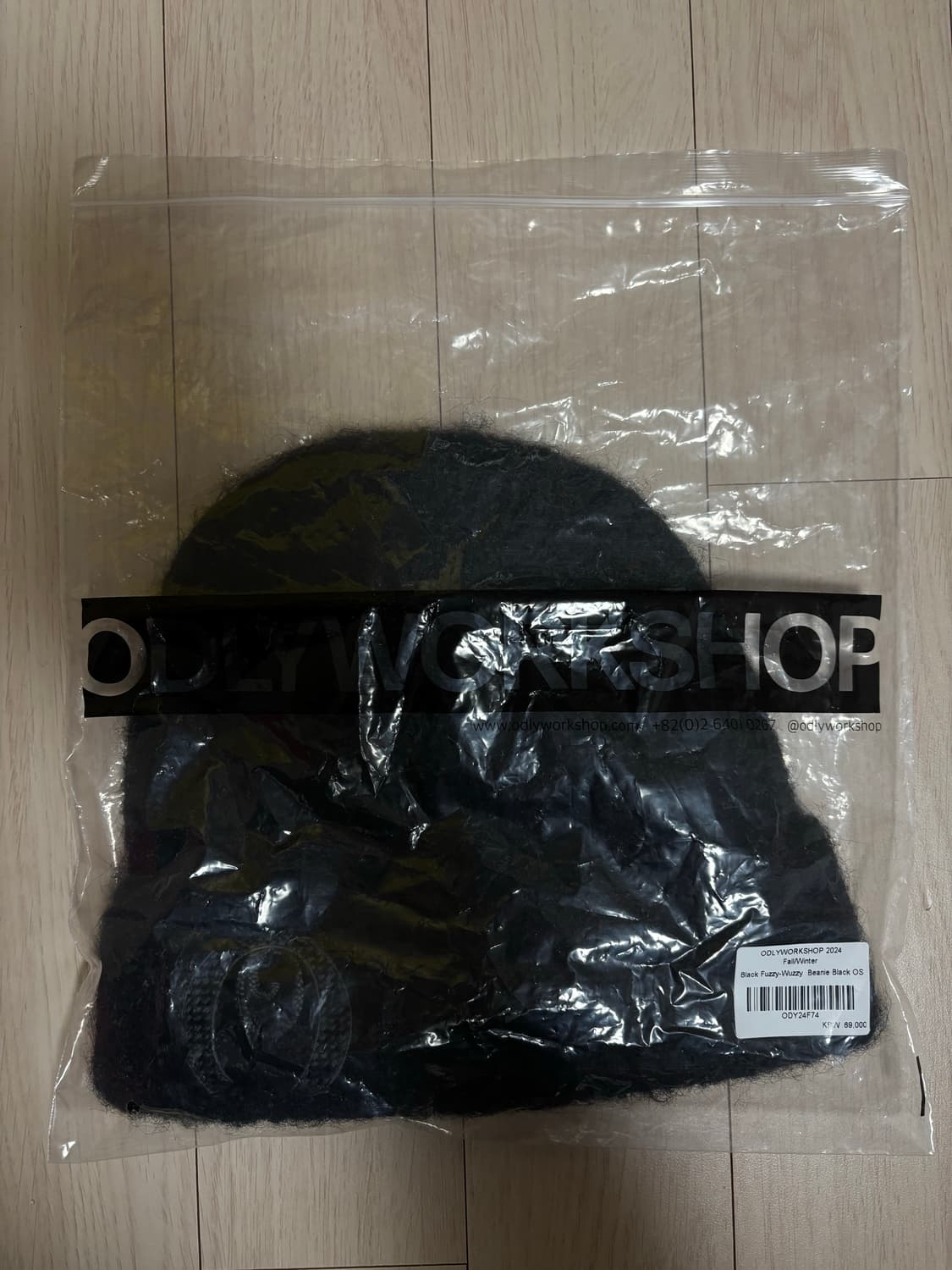 오들리워크샵 비니 Fuzzy-Wuzzy Beanie 블랙 상품이미지3