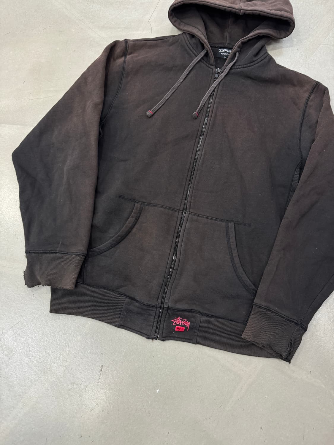 스투시 후드집업 L 상품이미지3