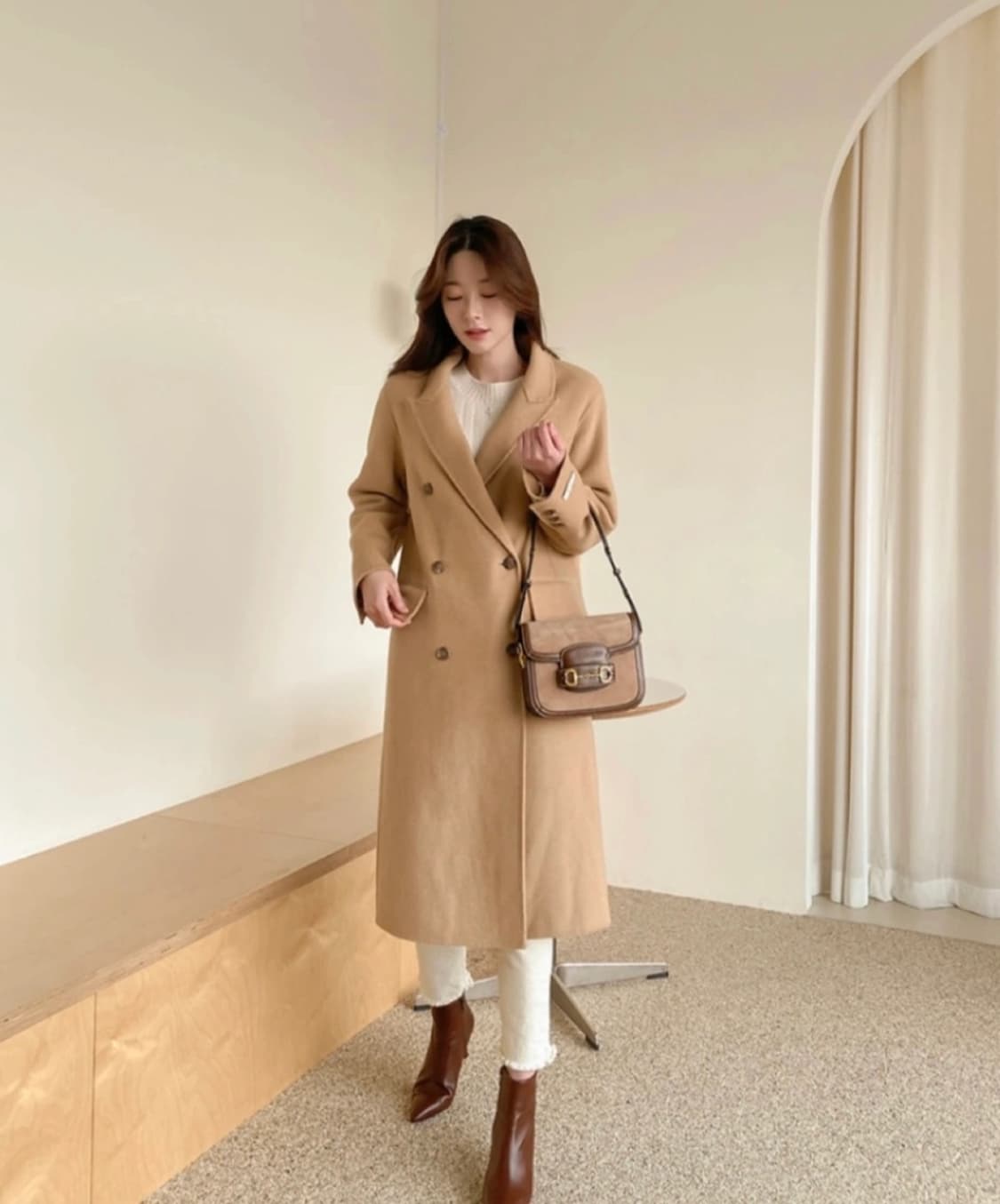 핸드메이드 울 코트 상품이미지3