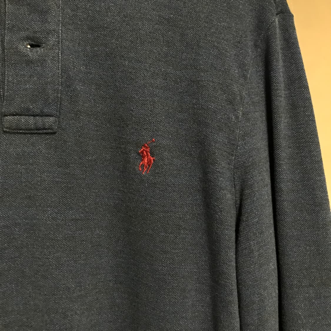 폴로 랄프로렌 PK 긴팔 카라티 네이비 S 상품이미지4