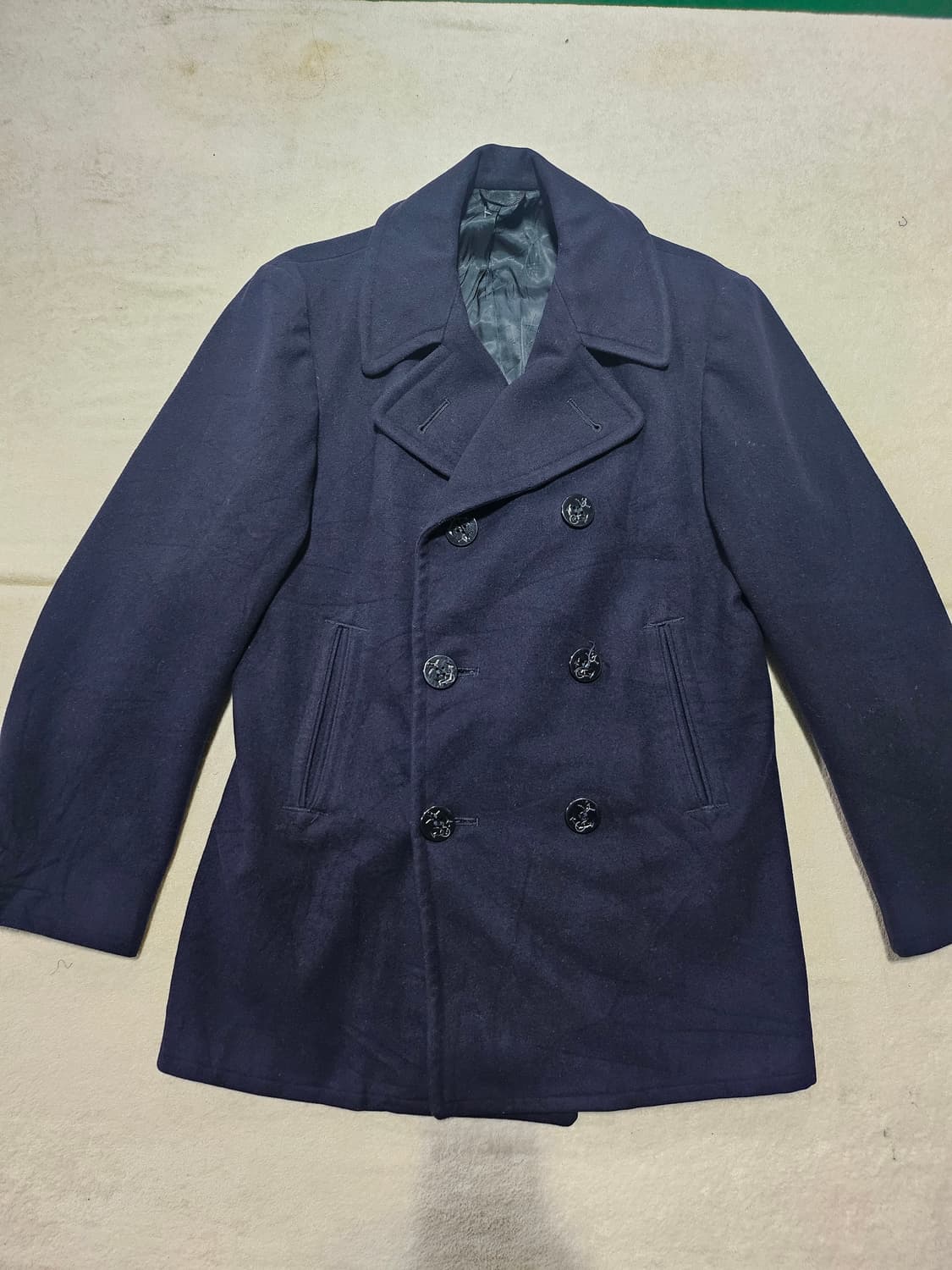 70s 미군오리지날 멜톤 브라운 피코트 상품이미지2