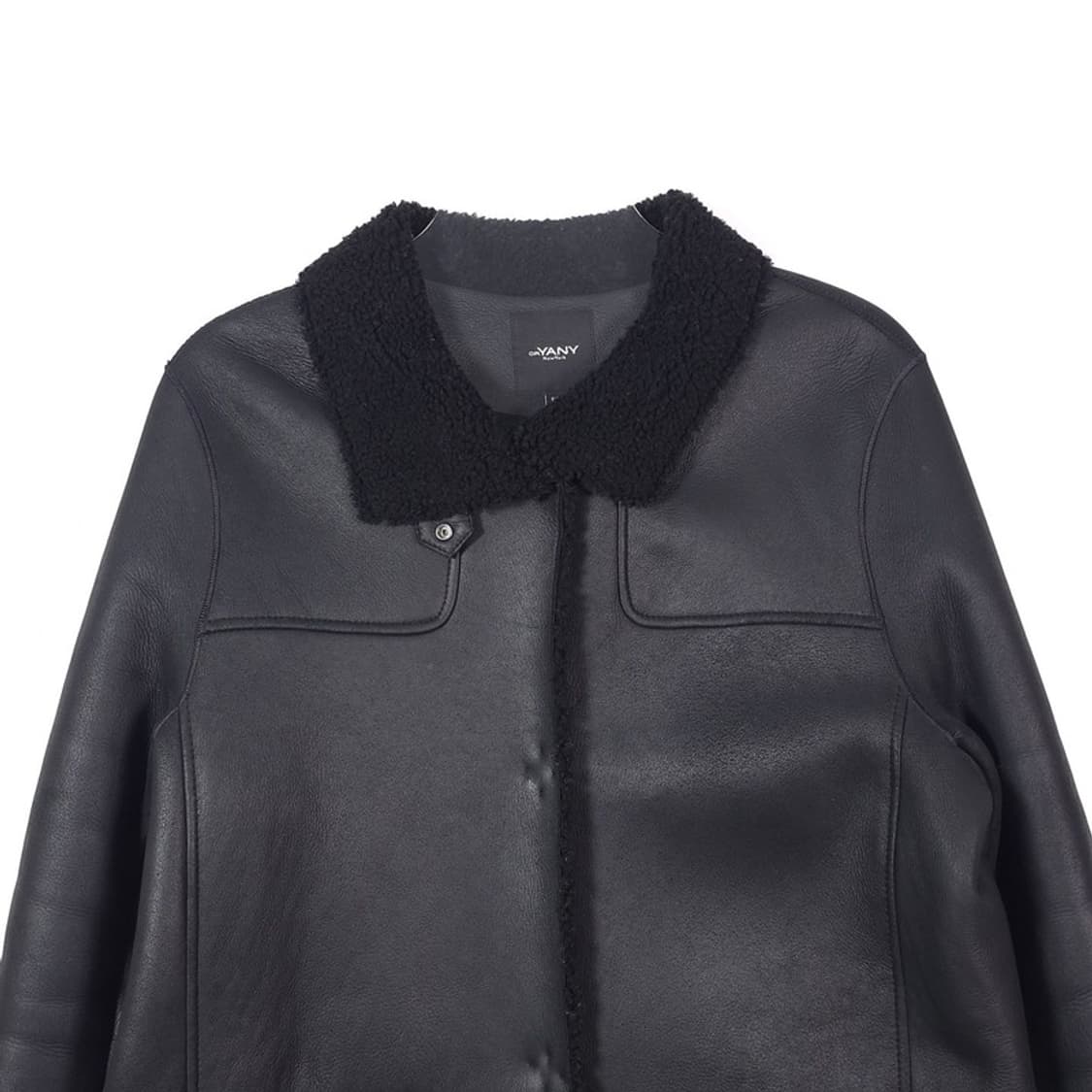 오야니 뉴욕 리얼 램스킨 시어링 무스탕 롱 코트 55 상품이미지3