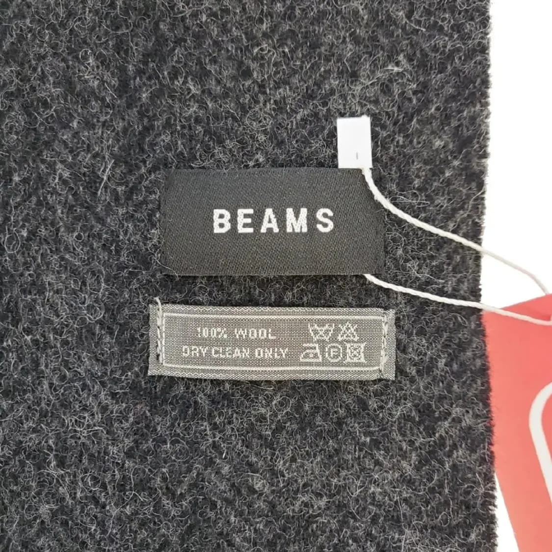 BEAMS 빔즈 울100% 머플러 상품이미지2