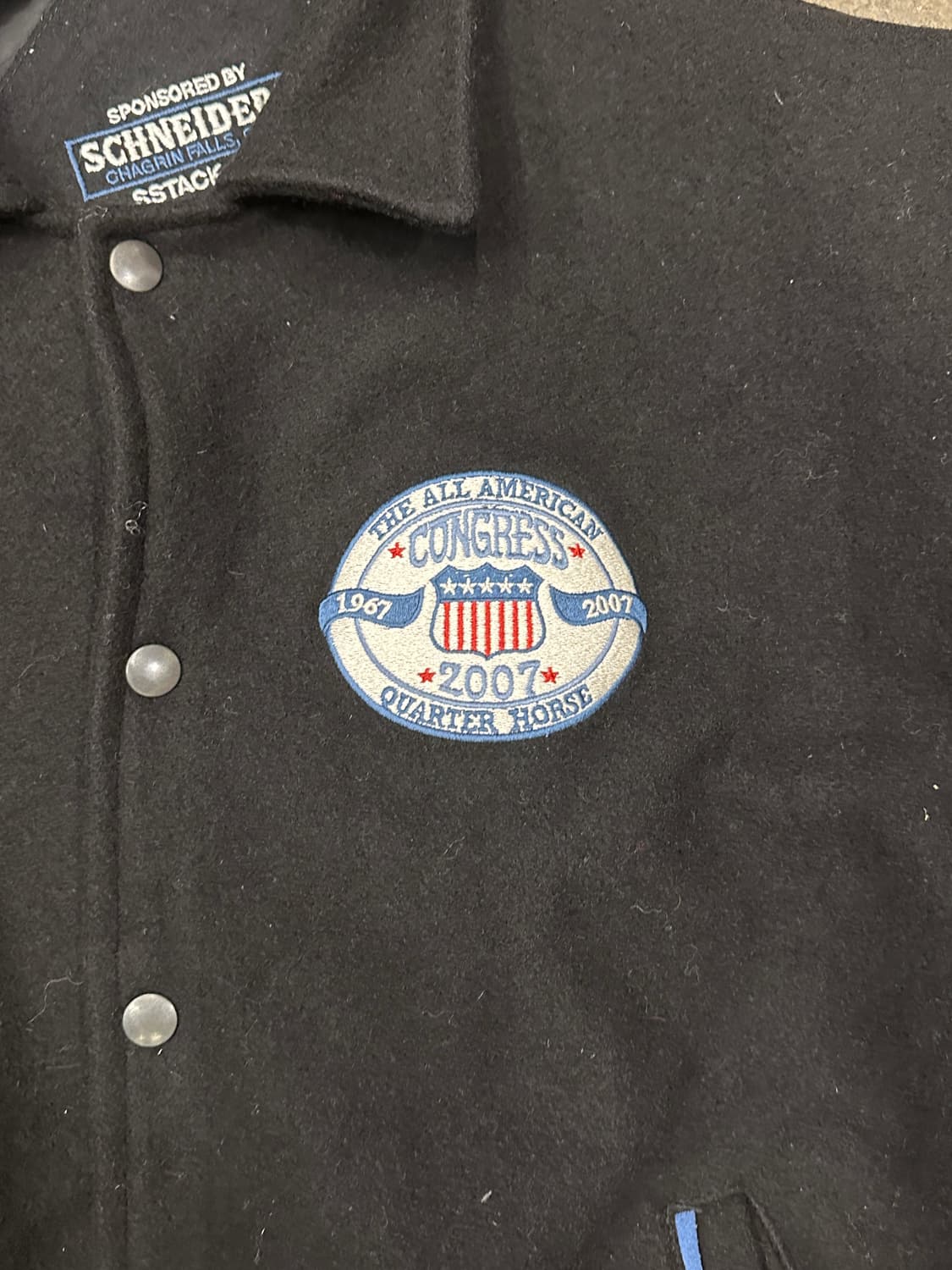 00s USA 팀 자켓 바시티자켓 M 상품이미지3