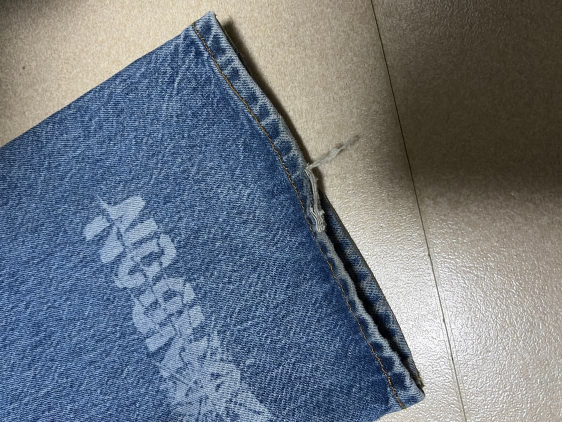 스투시 월드와이드 빅 올 진 스톤워시 28 상품이미지6