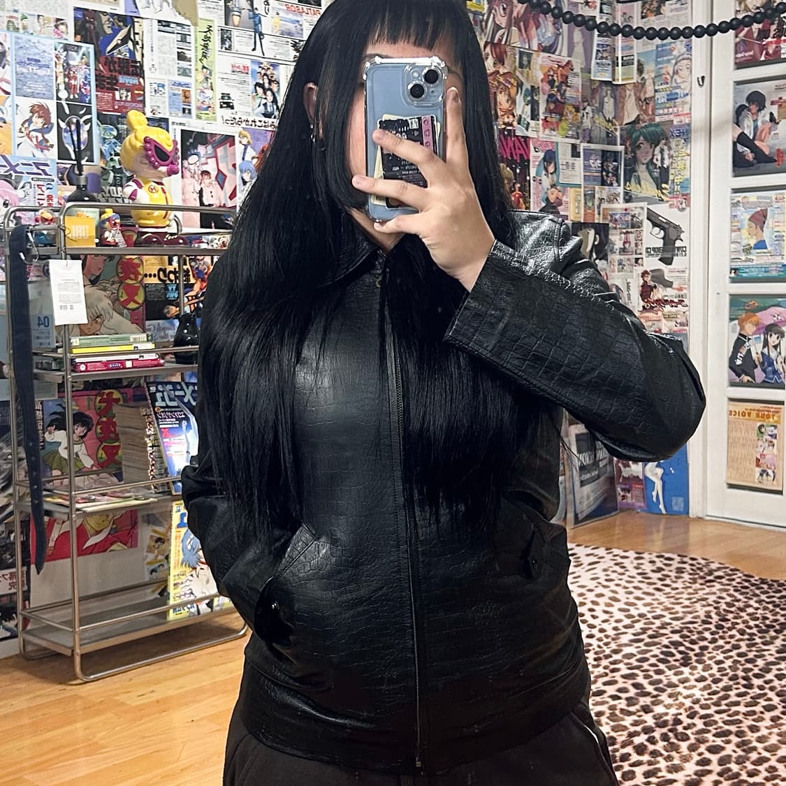 JPN 락시크 파이톤 돈피 리얼레더 가죽 자켓 상품이미지1