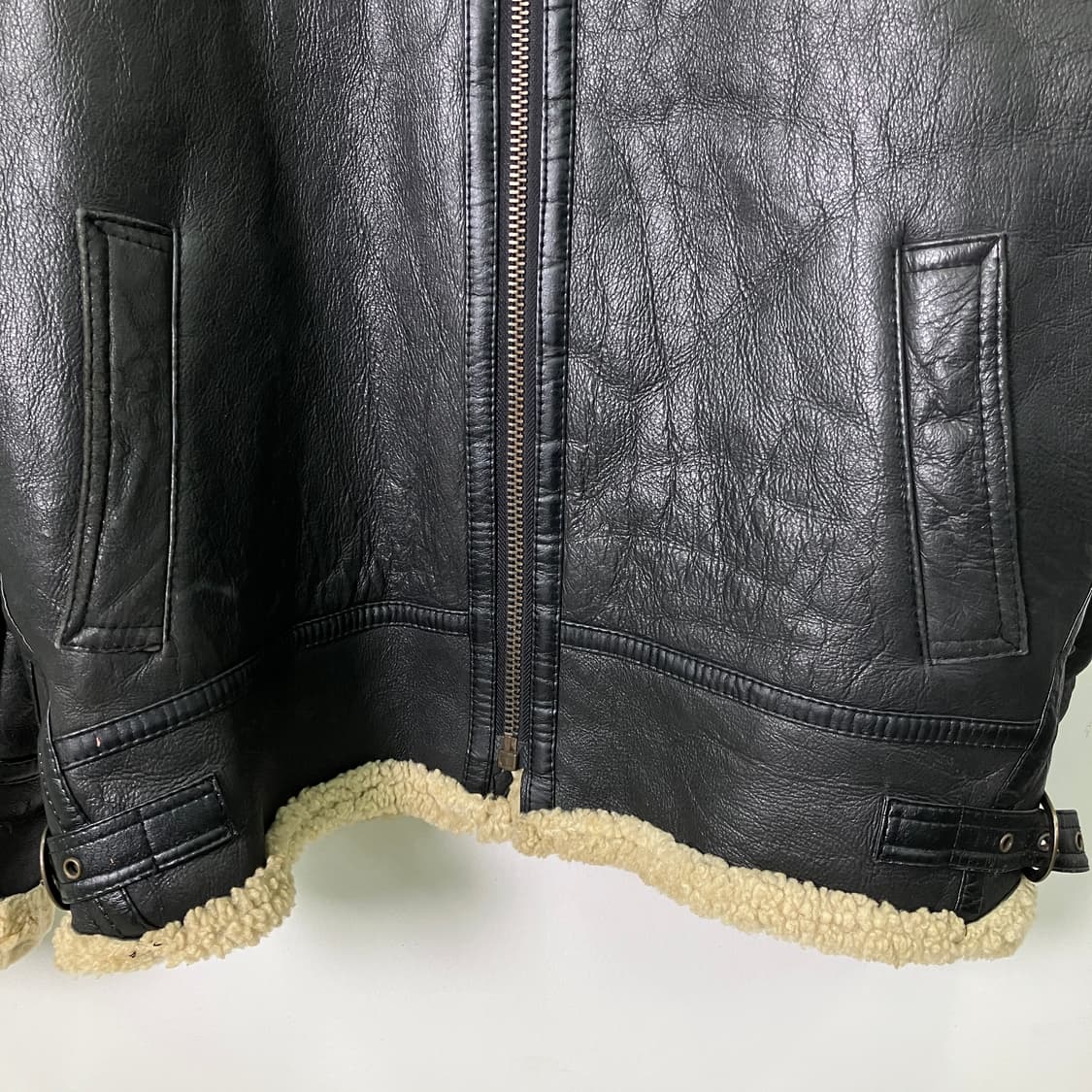 US B-3 양가죽 무스탕 자켓  상품이미지5