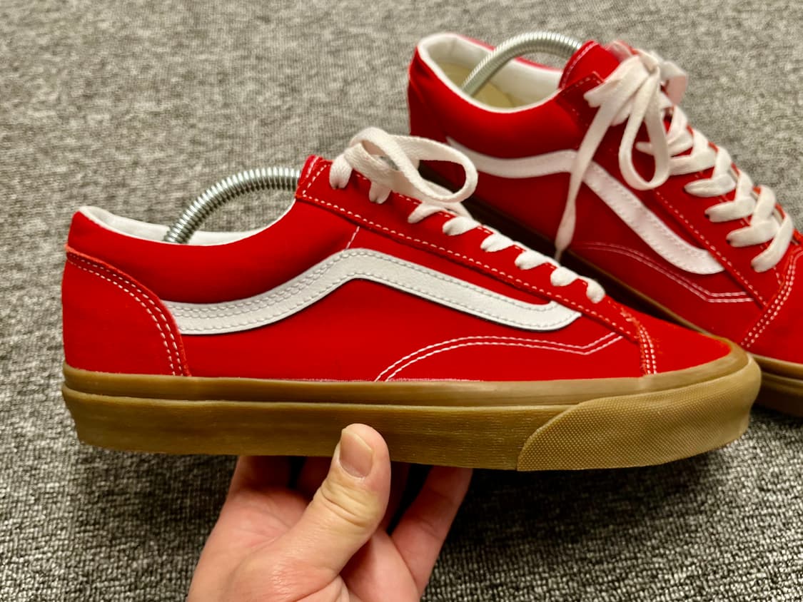 [270] 반스 올드스쿨 검솔 레드  상품이미지4