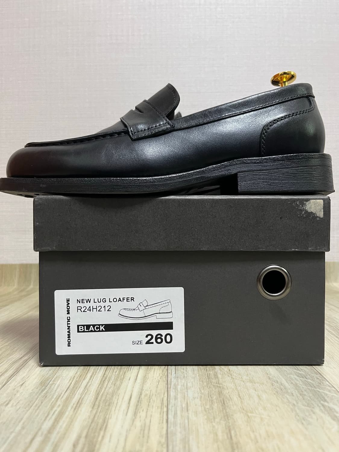 로맨틱무브 뉴러그 홀스레더 로퍼 260 상품이미지2