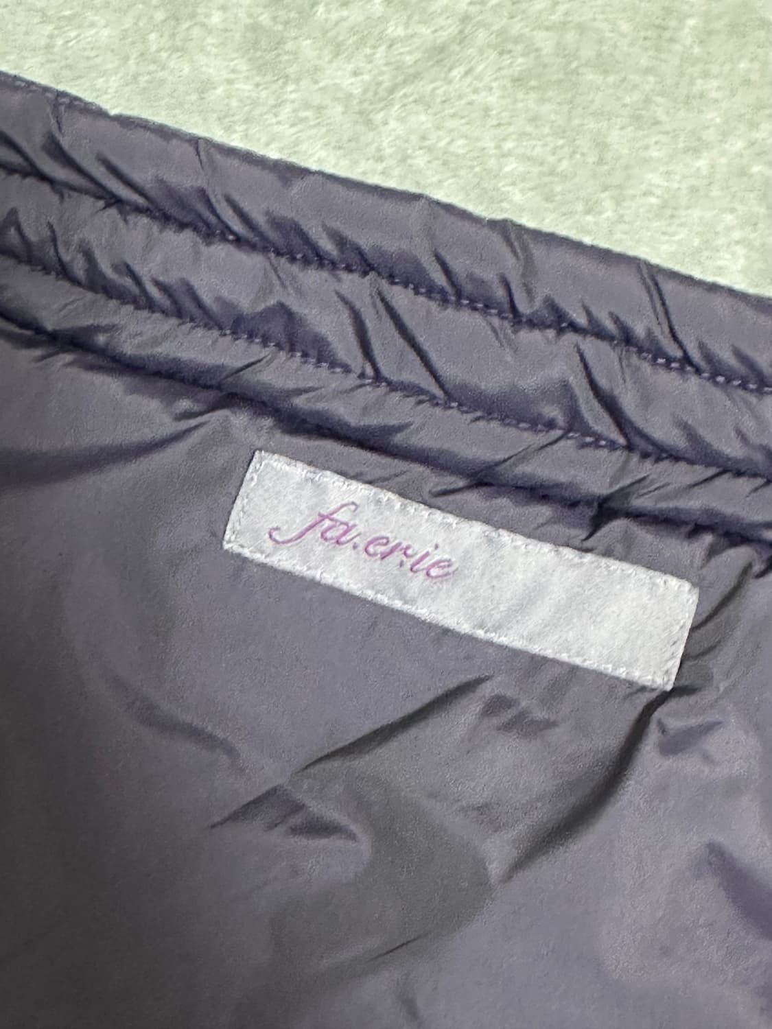 샵페어리 Velcro Volume Short Padding Blue 상품이미지3